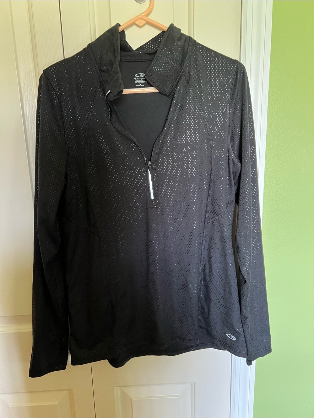 3 for $13 Black Long-Sleeve Quarter-Zip Pullover Sweater